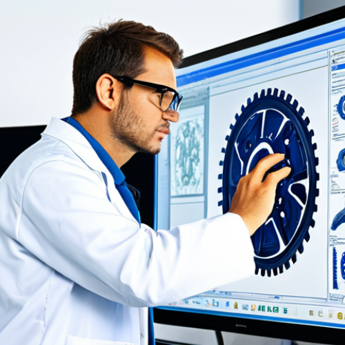 Home 7 **
"A mechanical engineer, fully clothed in a professional lab coat and safety glasses, is meticulously examining a complex CAD model on a large monitor in a brightly lit design studio. Intricate gears and mechanisms are visible on the screen. Clean, modern environment, detailed 3D rendering, perfect anatomy, correct proportions, well-formed hands, proper finger count, professional, safe for work, appropriate content, fully clothed, modest."
**